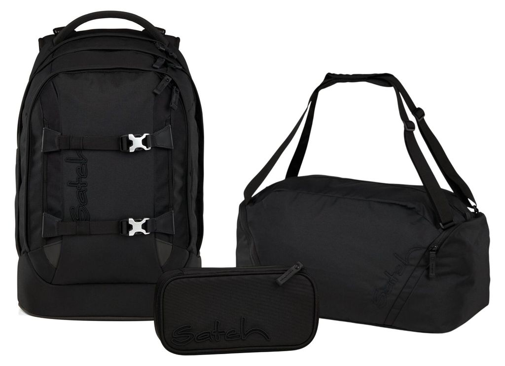 Satch, Schulrucksack-Set PACK Nordic Black 3-teilig, ab 5. Produktbild 