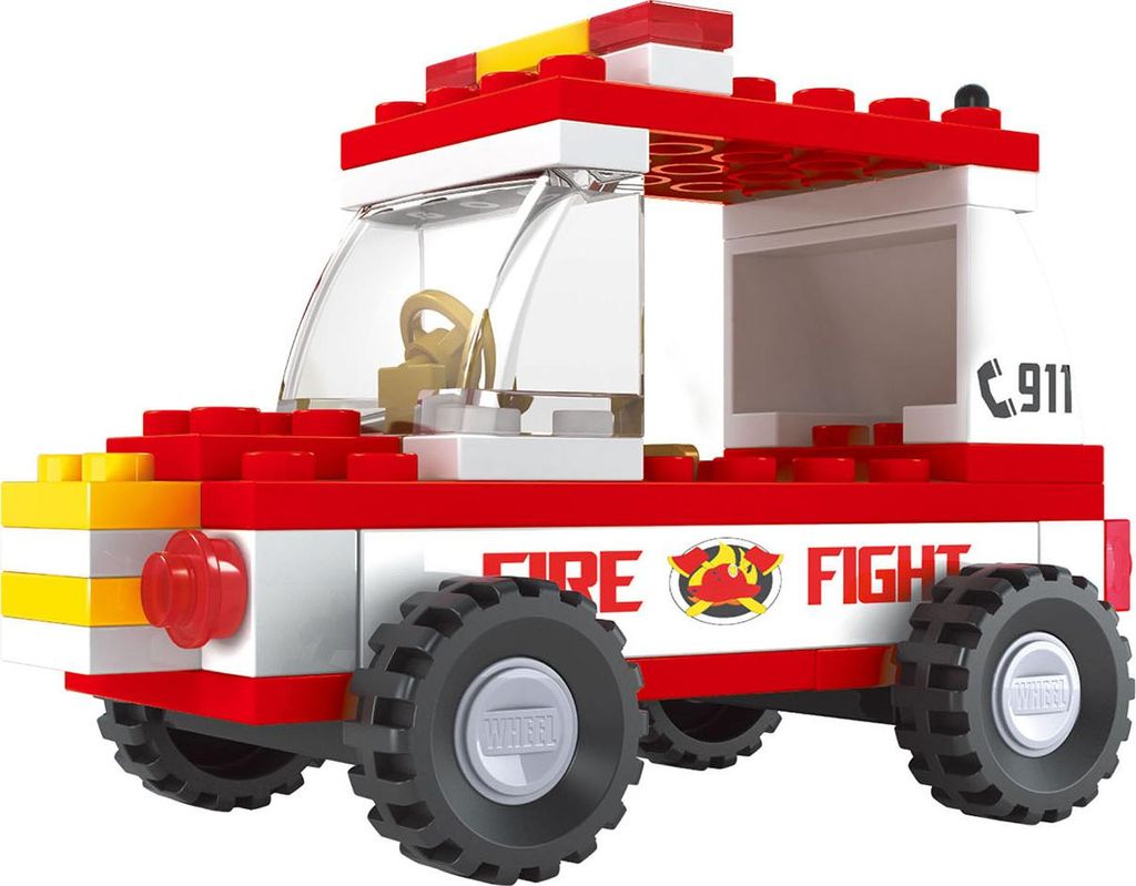 Bloxo Feuerwehr-Bausatz 48-tlg