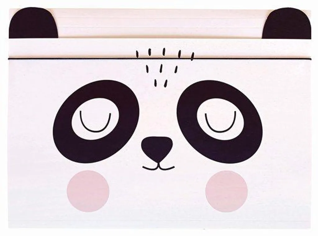 Bloc de papier dessin A4 pour enfant avec motif panda texture soyeuse