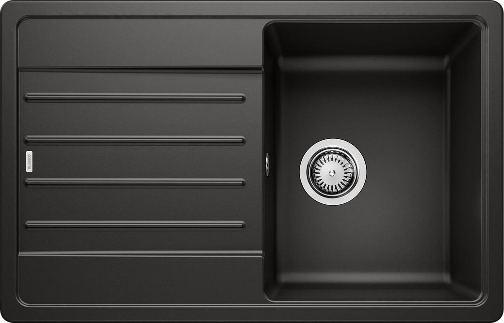 Evier à encastrer 78cm silgranit noir - Blanco - 526083 - Image du produit 