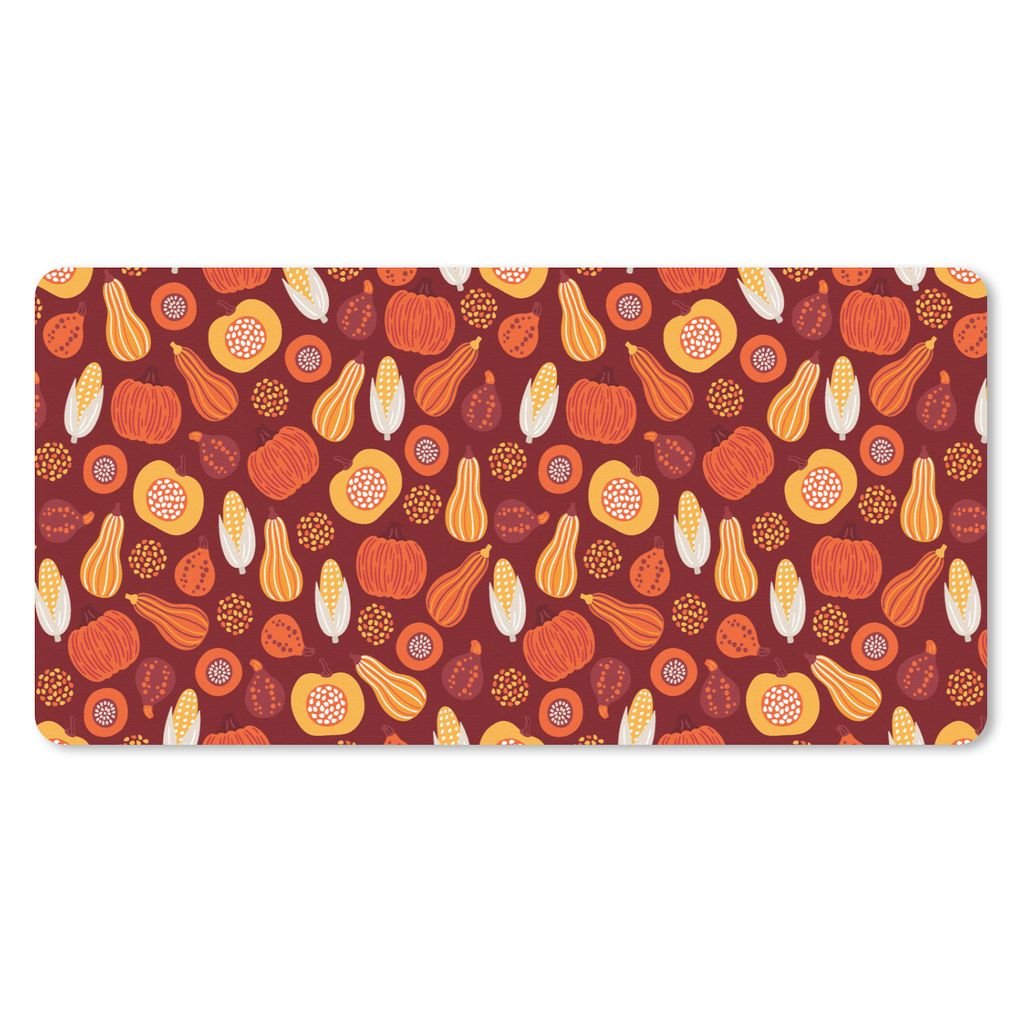 MuchoWow® Schreibtischunterlage Kürbis - Mais - Herbst - Produktbild 