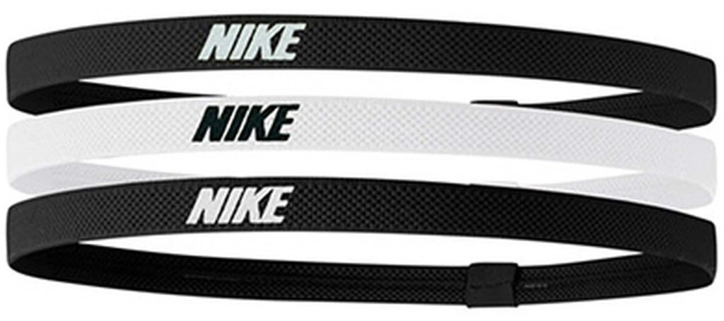 Nike Haarband Sport Elastisch 3er-Pack Schwarz Weiß Unisex Produktbild 