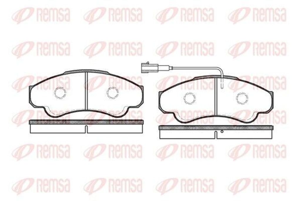 REMSA Bremsbeläge Satz Vorne Bremsklötze für FIAT Ducato Kastenwagen (250, 290) 0959.01