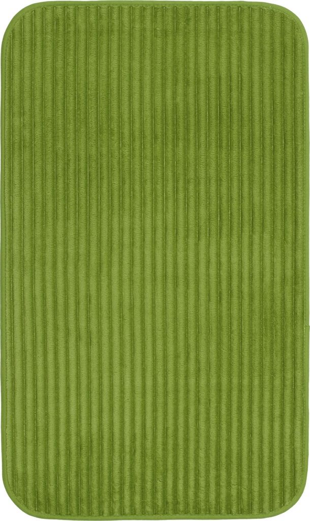 Antislip-Badmat, 100% Polyester, 60 x 100 cm, dunkelgrün