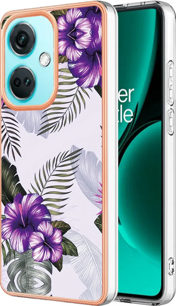 Custodia Glamour OnePlus Nord CE3 Viola - Silicone Morbido Antiurto - 1