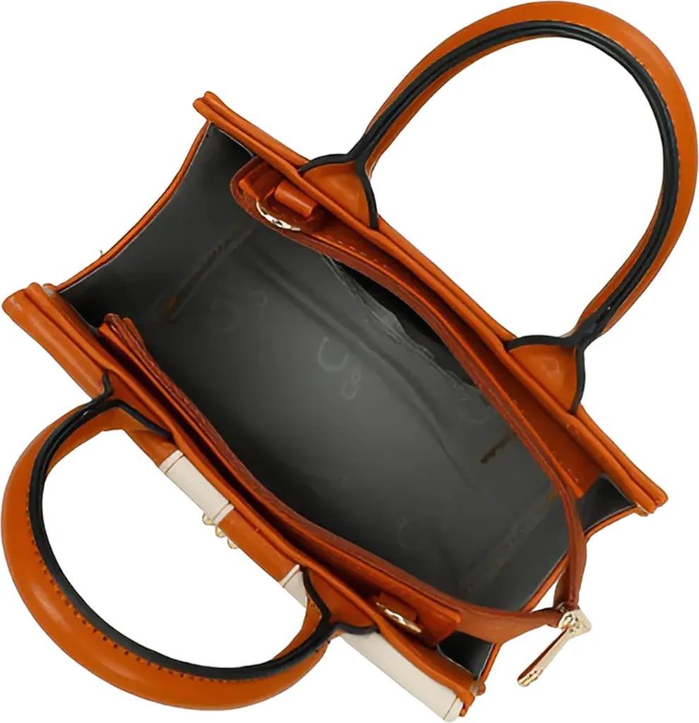Petit sac bandoulière marron Gallantry en cuir synthétique durable - 6