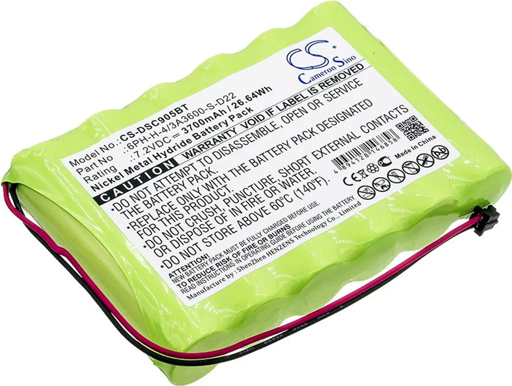 Batterie 6PH-H-4/3A3600-S-D22 pour DSC Impassa 9057 et ADT Wireless