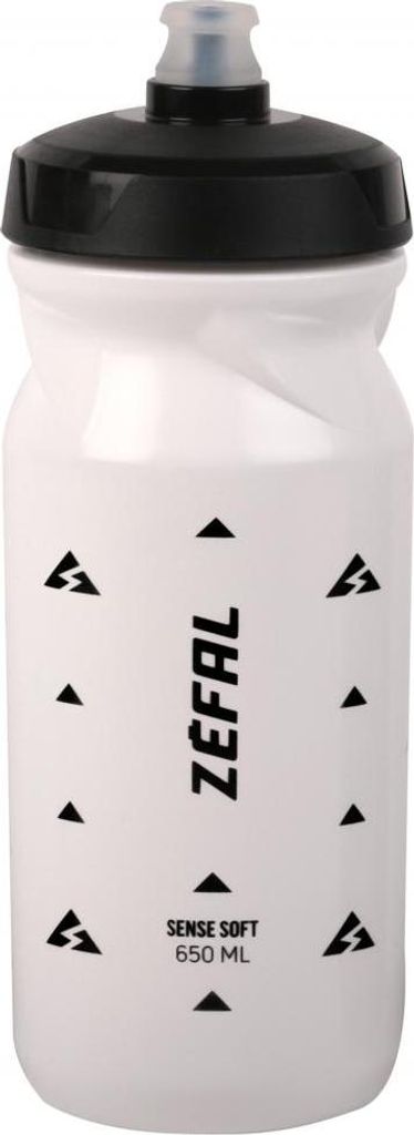Zéfal Trinkflasche Sense Soft Weiß 650 - leichte, dichte Sporttrinkflasche 65...