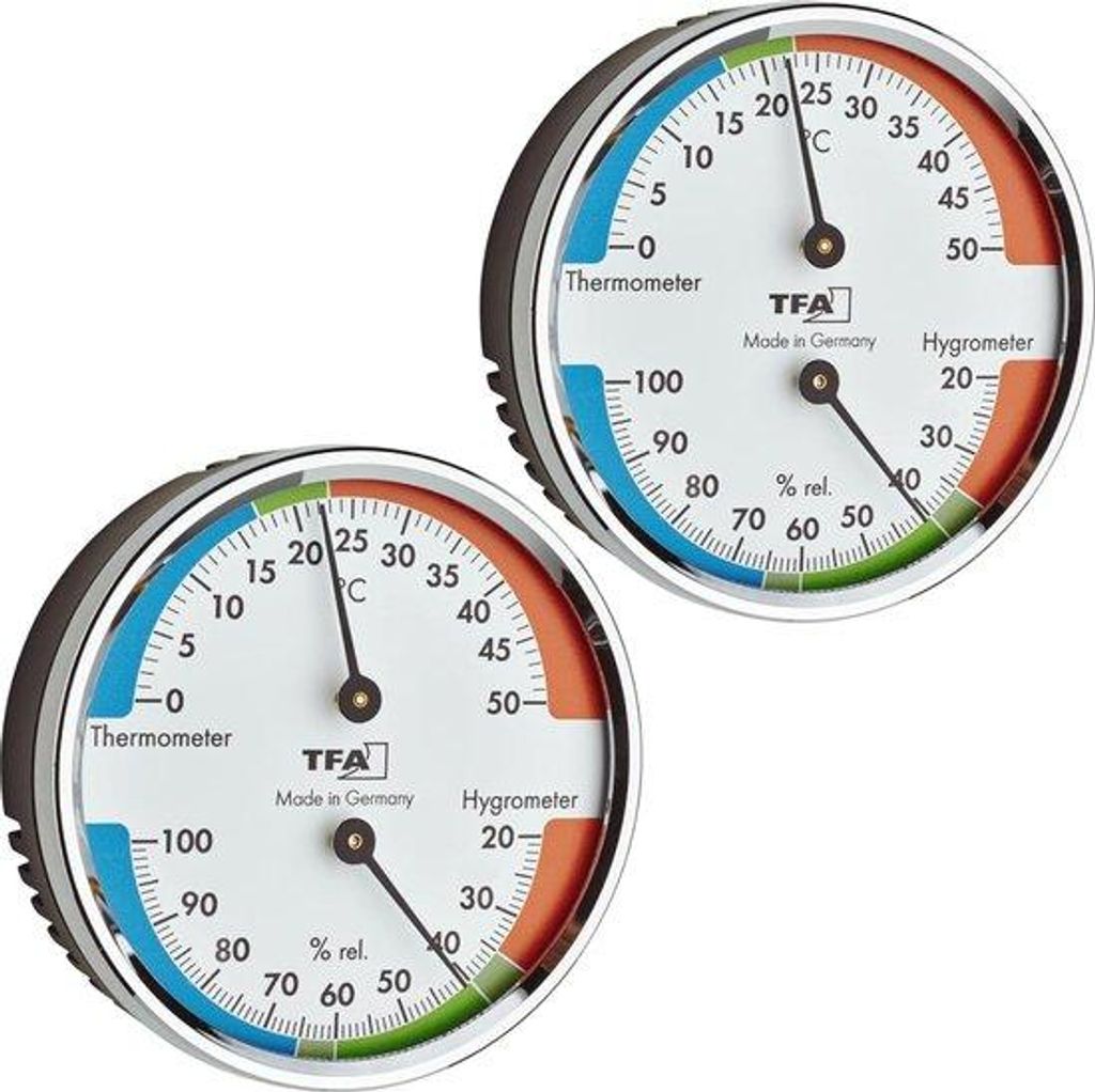 Thermohygrometer für Temperatur und Luftfeuchtigkeit Innenklima Monitor