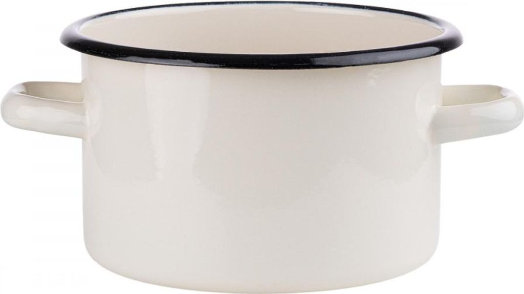 EMALIA RYBNIK Garnek emaliowany 2 L, średnica 16 cm, kolor Zdjęcie produktu 