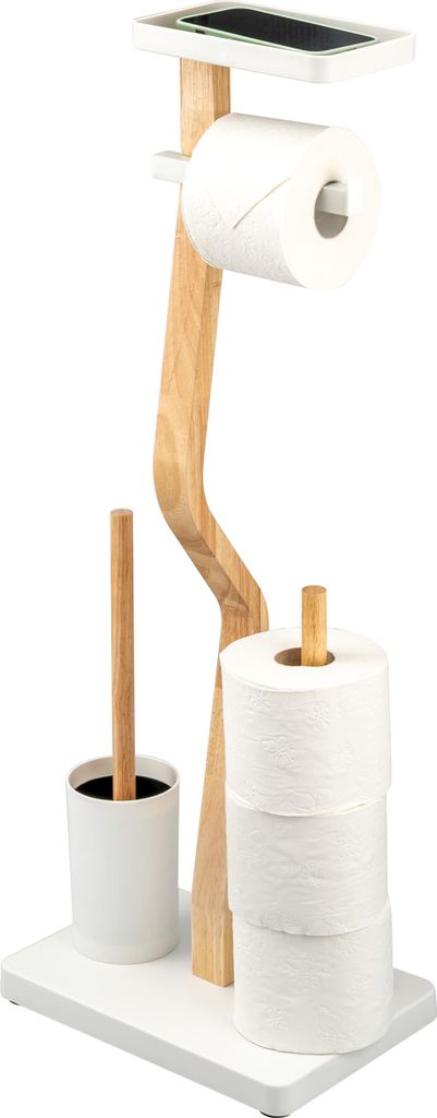 eluno Garniture de WC sur pied 4 en 1, brosse de WC, Image du produit 