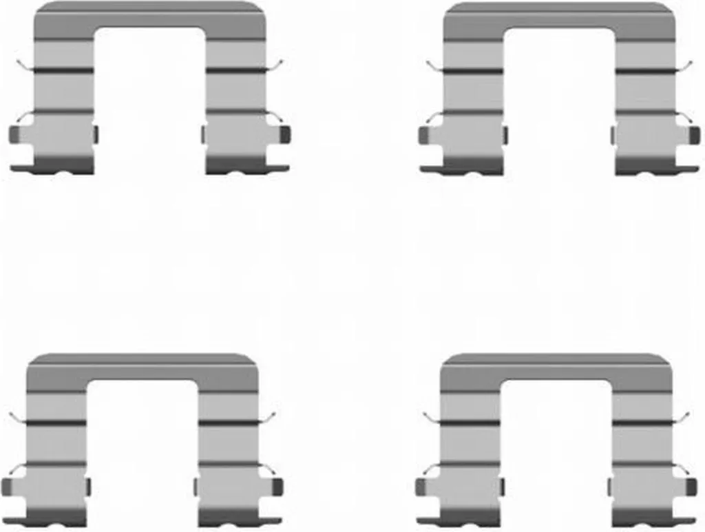 Kit 4 plaquettes de frein HELLA pour HYUNDAI i10 - Qualité OEM d'origine