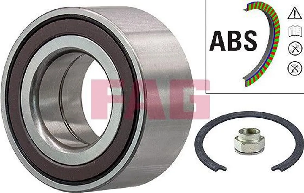 Supprimer vibrations et bruits de roue : Roulement FAG 713 6908 10