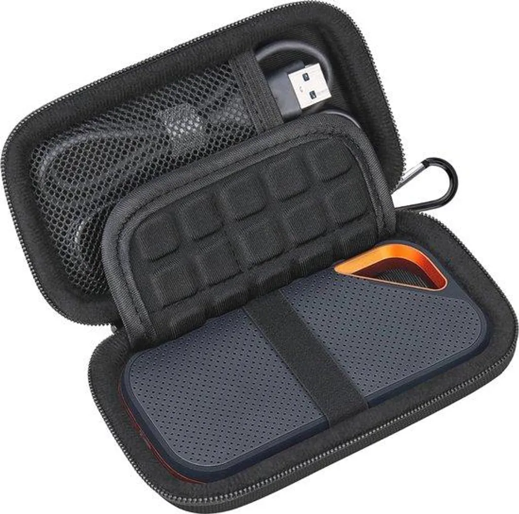 Boîtier SSD étanche et antichoc avec doublure EVA pour stockage sécurisé