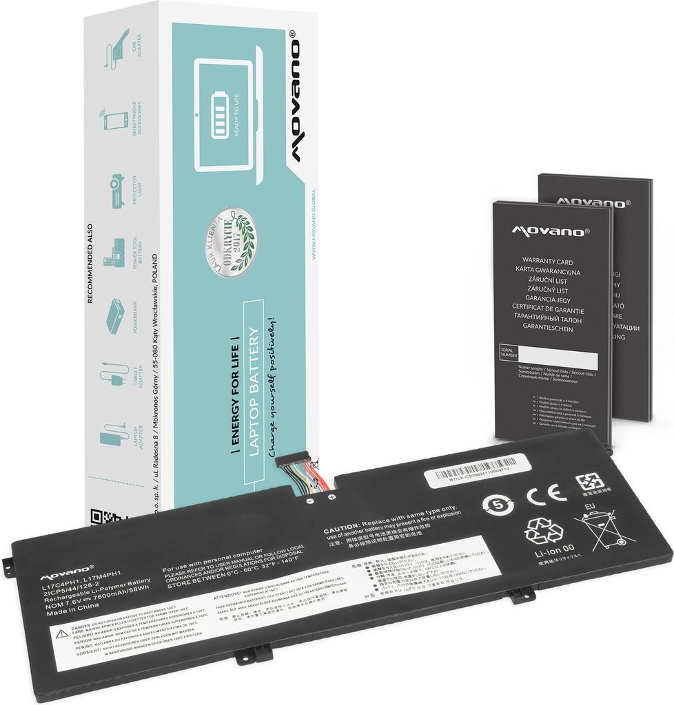 L17C4PH1 Akku für Lenovo Yoga C930-13IKB L17M4PH1 Produktbild 