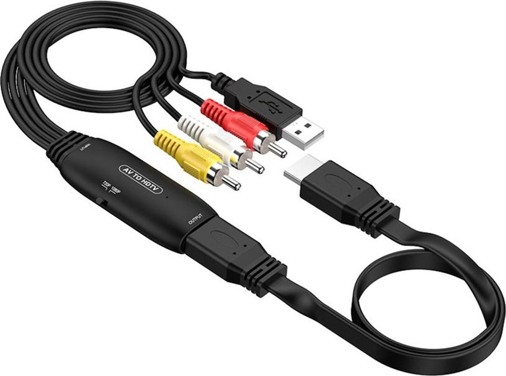 INF AV zu HDMI Konverter mit Kabel - Stecker für verbesserte Konnektivität
