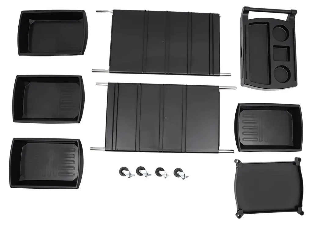 Meuble de salon pour petits espaces, rangement 6 niveaux mobile 85 cm