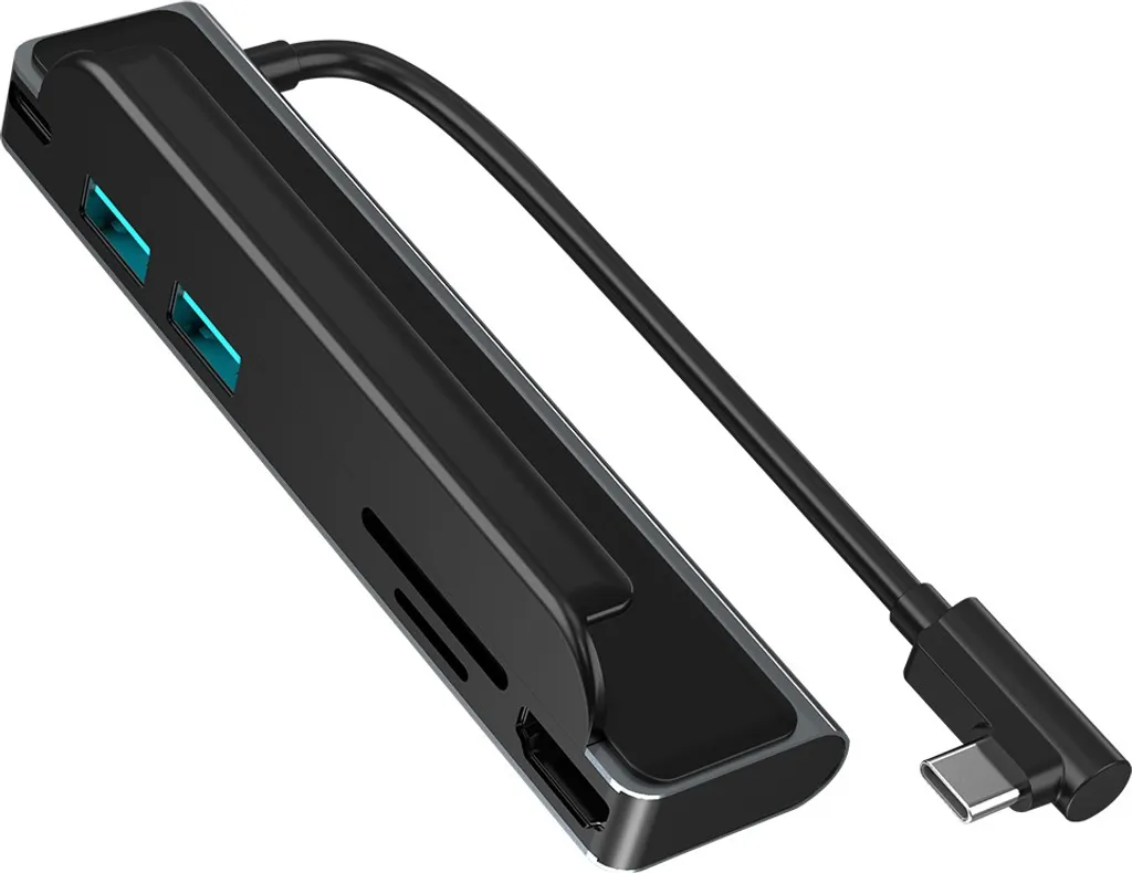 Docking Station 6-in-1 USB-C Lega Alluminio Hub Portatile HDMI 4K PD