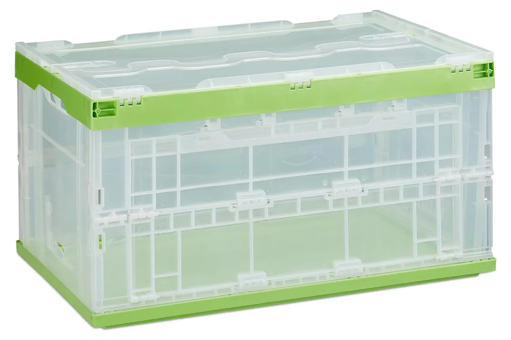 Bac de transport pro 60L empilable pour stockage et logistique 59,5x39,5