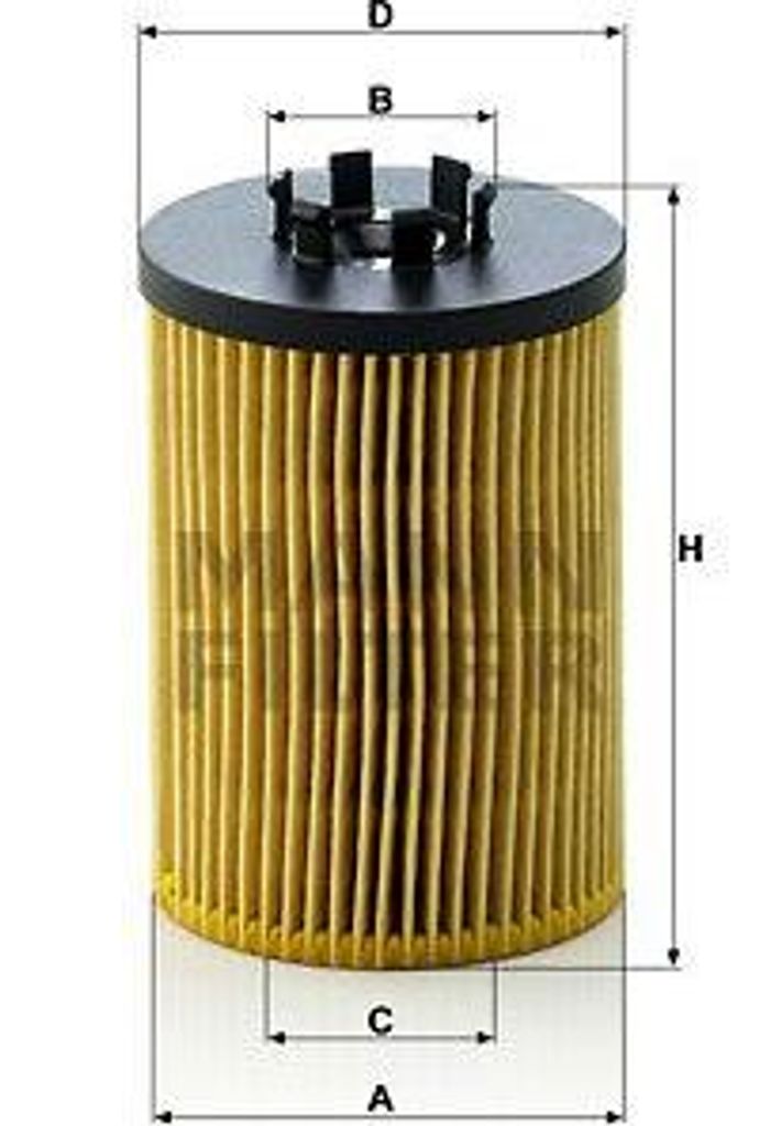 MANN-FILTER HU 715/5 x Ölfilter OE 11427506677 kompatibel mit X5, 7er E65, 6er E64, 6er E63, 5er E61, 5er E60