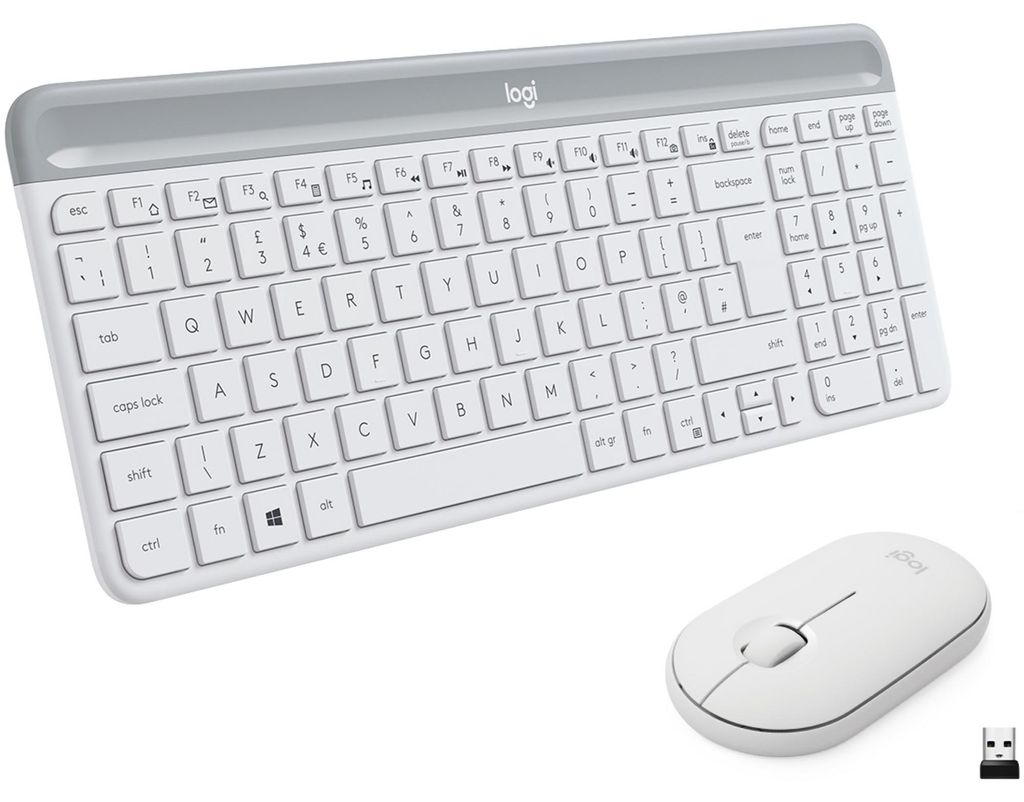 Logitech MK470 Slim Combo weiß Produktbild 