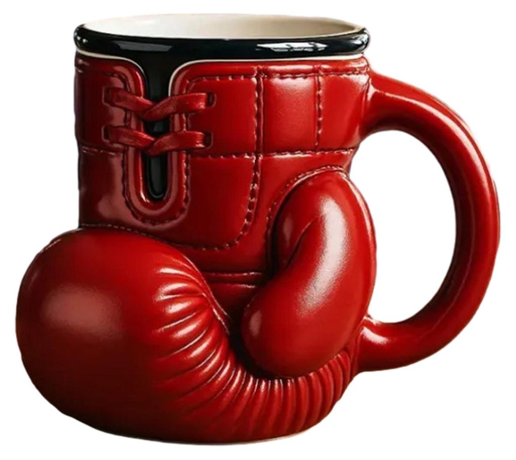 Boxhandschuh-Becher, 3D-Kaffeebecher, Edelstahl-Teebecher, 355 ml, einzigartiges und lustiges Boxgeschenk für Boxer, Fitnessbegeisterte und Trainer