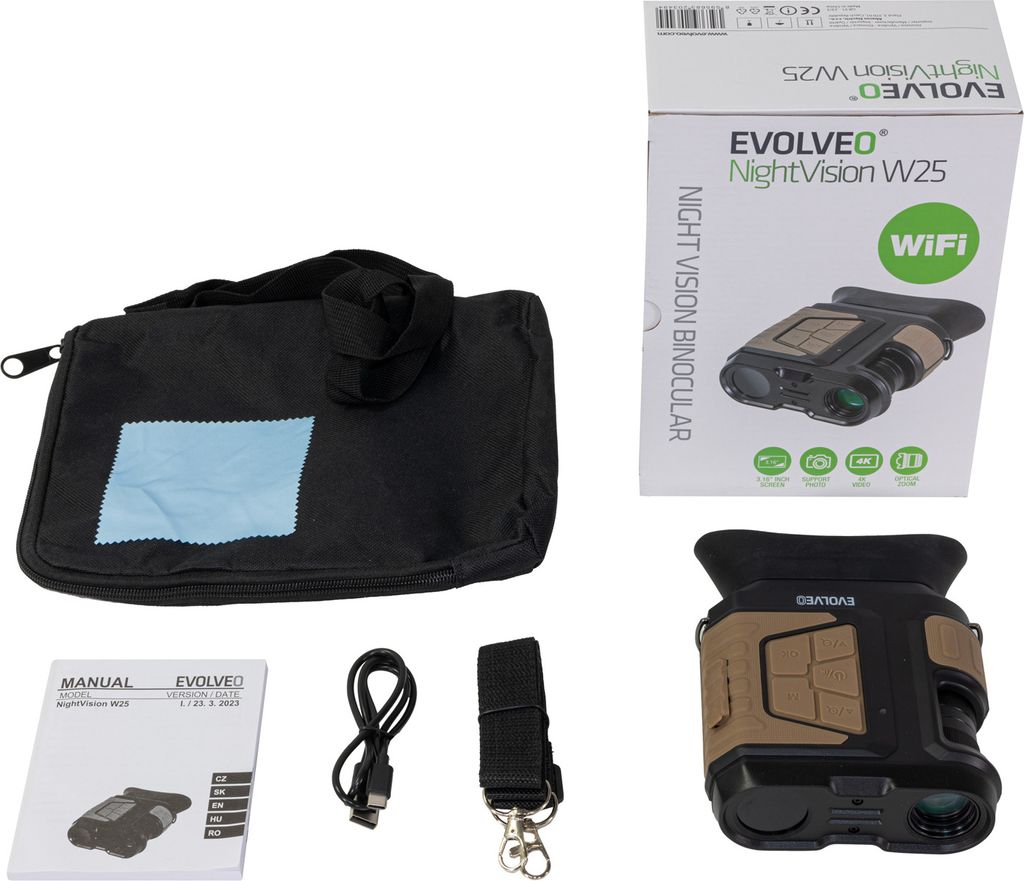 EVOLVEO NightVision W25 binokulár s nočním viděním a WiFi Obrázek produktu 9