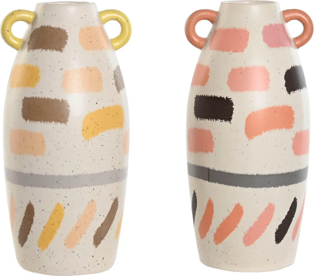 Vase Stable et Grand en Dolomite | Lot de 2 Vases Colorés Intérieur