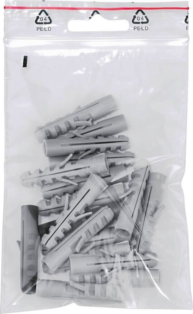 Druckverschlussbeutel 50 μm 12,0 x 17,0 cm, mit Euroloch, 1.000 St.