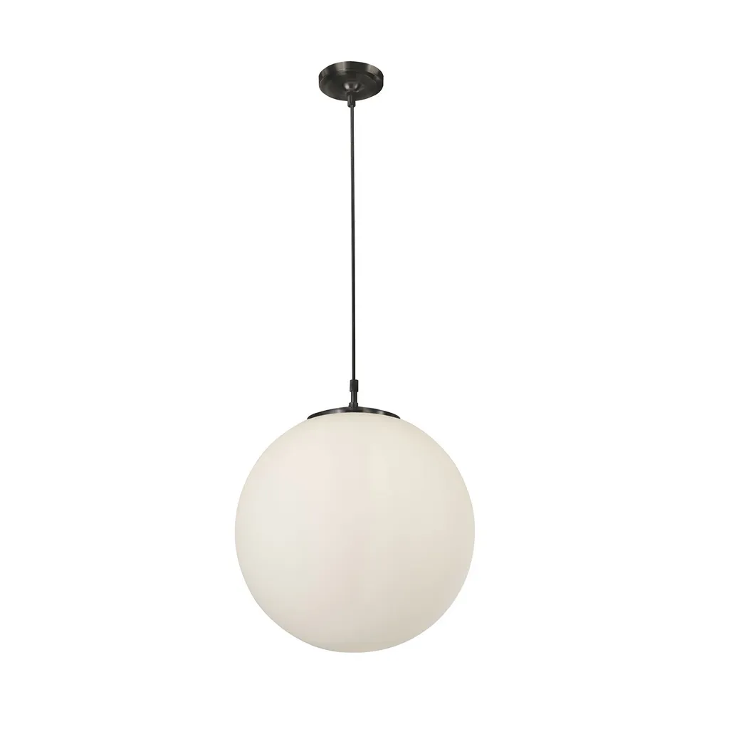 Suspension ATOM noire et blanche H 120 cm - Luminaire design moderne