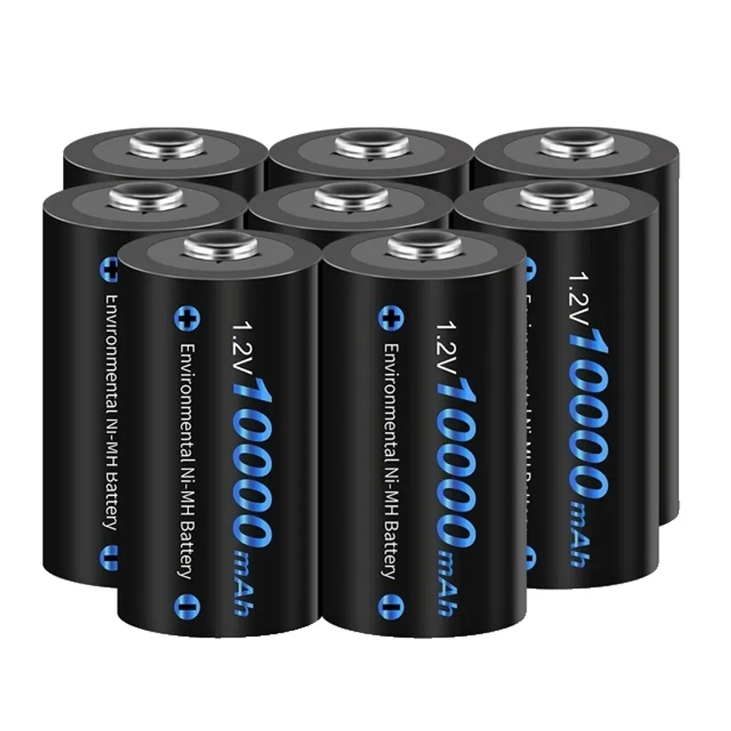 Batterie Rechargeable Taille D Ni-MH 6500mAh - Pack de 8 Accus Type D