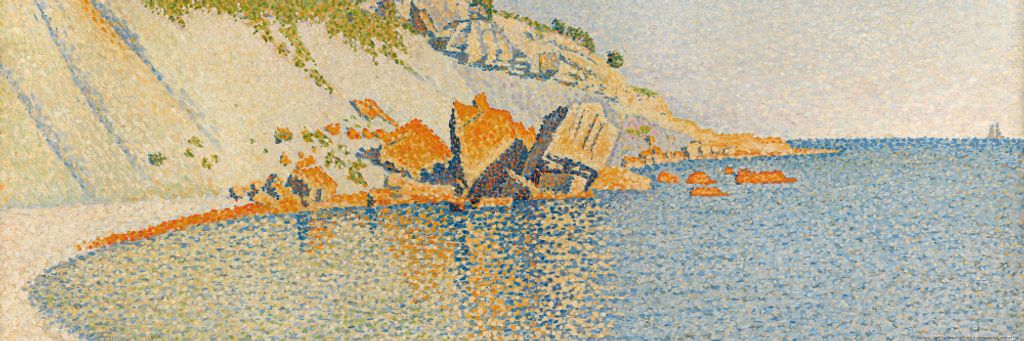 Paul Signac Kunstdruck Bild - Cap Lombard, Cassis, Opus 196, 1889 (30 x 91 cm)