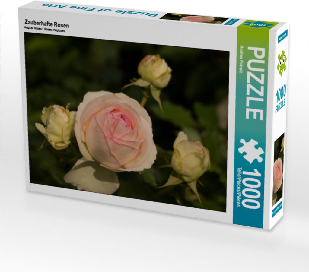 CALVENDO Puzzle Zauberhafte Rosen | 1000 Teile Lege-Größe 64x48cm Foto-Puzzle für glückliche Stunden