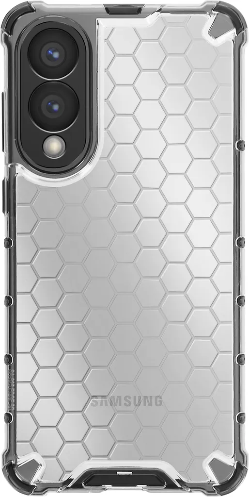 Avizar, custodia antiurto per Samsung S25 Edge con angoli rinforzati e finitura fumé, bianco