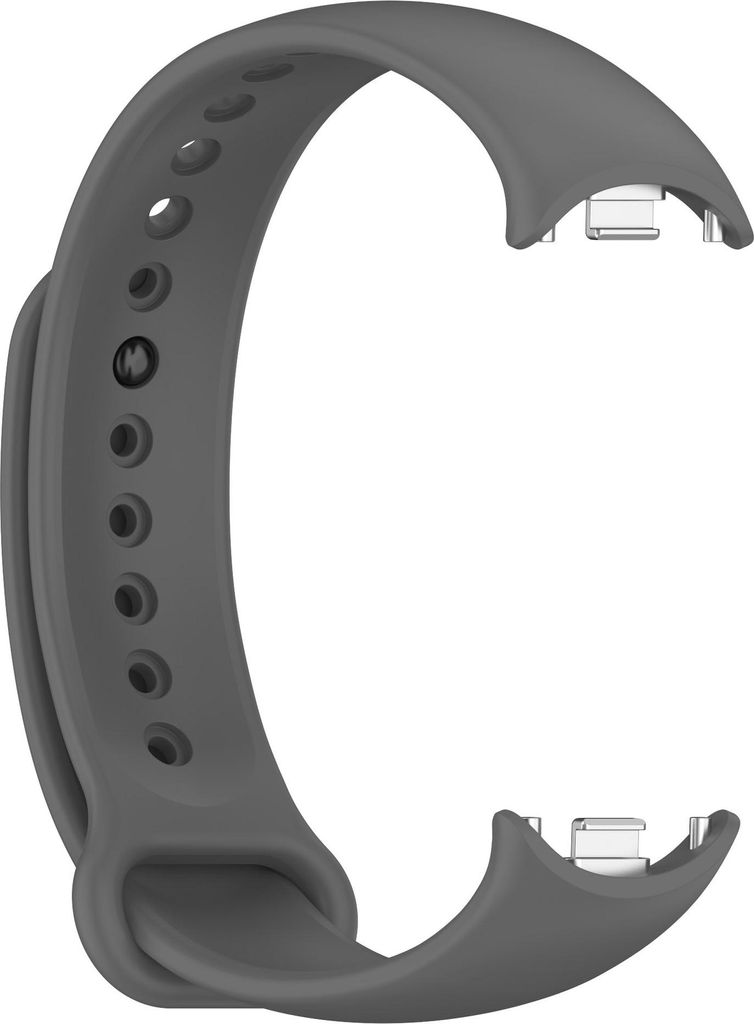 INF Stilvolles TPU-Armband für Xiaomi Band 8/9 (Metallkopf) Grau
