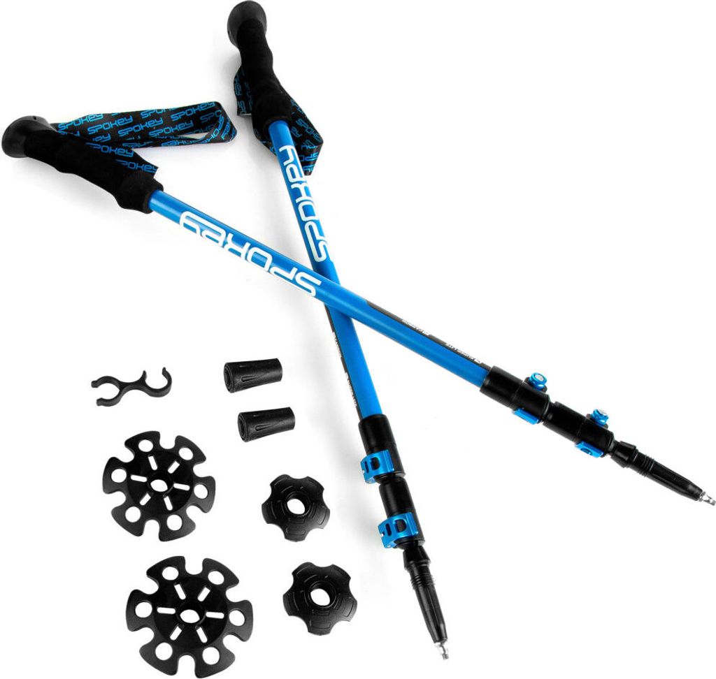 Spokey Carbon Trekking Poles blue-black 927900