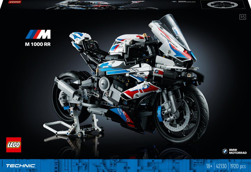 LEGO 42130 Technic BMW M 1000 RR Motorrad Modell für Produktbild 