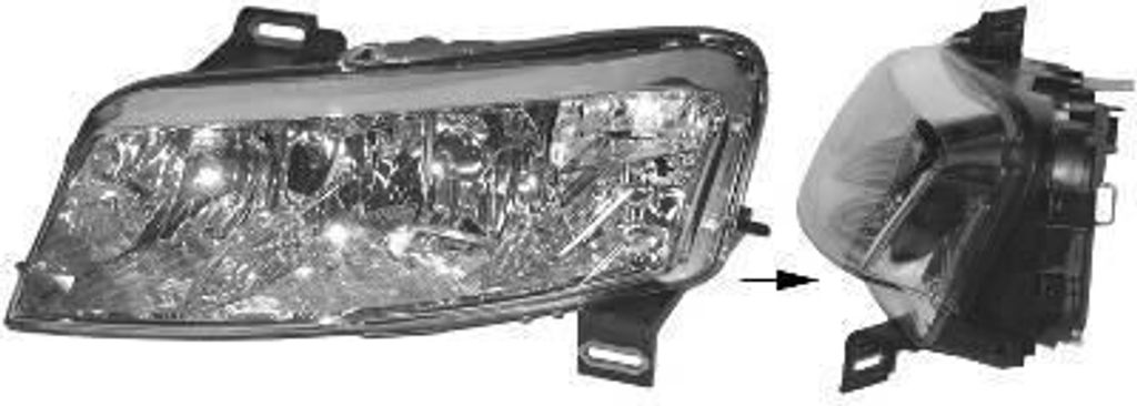 VAN WEZEL 1625961 - OE 46758846 Scheinwerfer, links für Stilo