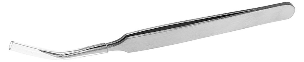 Edelstahl-Akne-Mitesser-Beseitigungspinzette, Schönheitszange, Make-up-Werkzeug (schräge Spitze 8,7 cm)