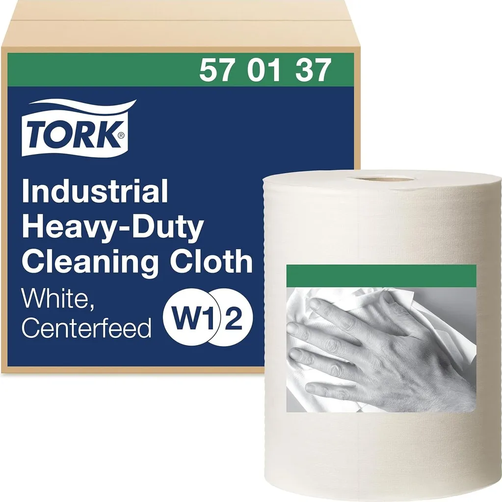 tork 570137 TORK rotolo per pulizia industriale, 1 velo, bianco, 60,8 m