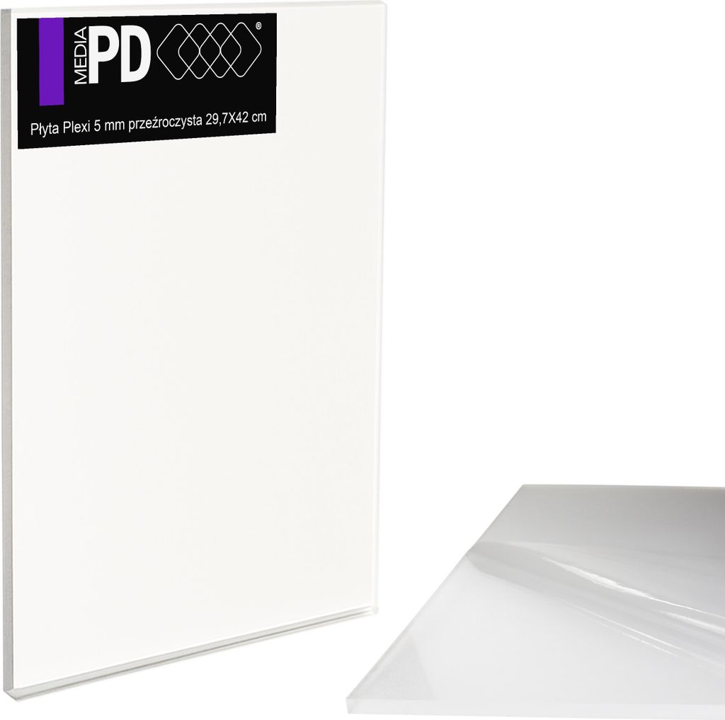 Acrylglas Platte Transparent 29,7 x 42 cm – 5 mm Stark – Produktbild 