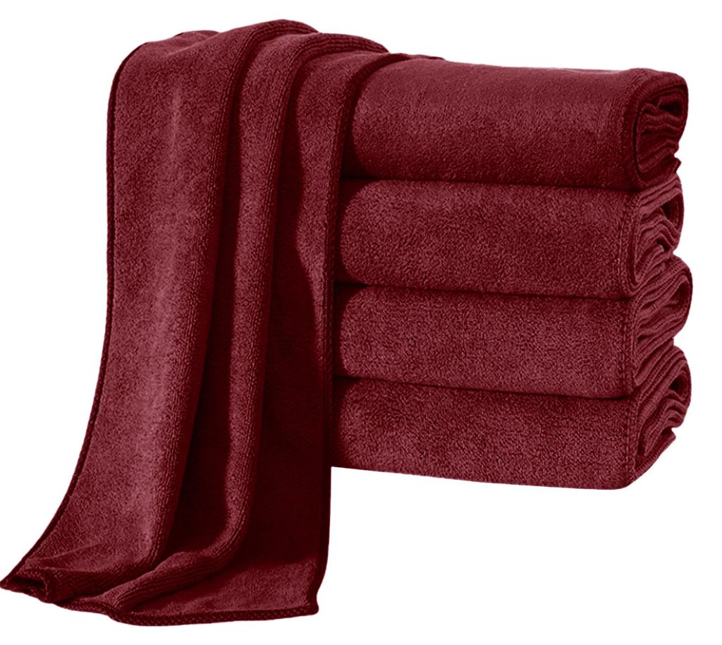 Stück saugfähige Mikrofaser-Handtücher, schnelltrocknend, 35,5 x 76 cm, hautfreundlich, für Bad, Fitness, Sport, Yoga und Strand
