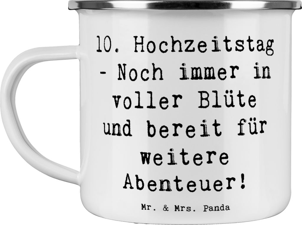 Mr. & Mrs. Panda Haferl Spruch 10. Hochzeitstag Produktbild 