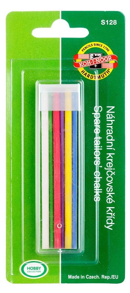 Schneiderkreide -Ersatzminen, 6er Pack farblich sortiert Produktbild 