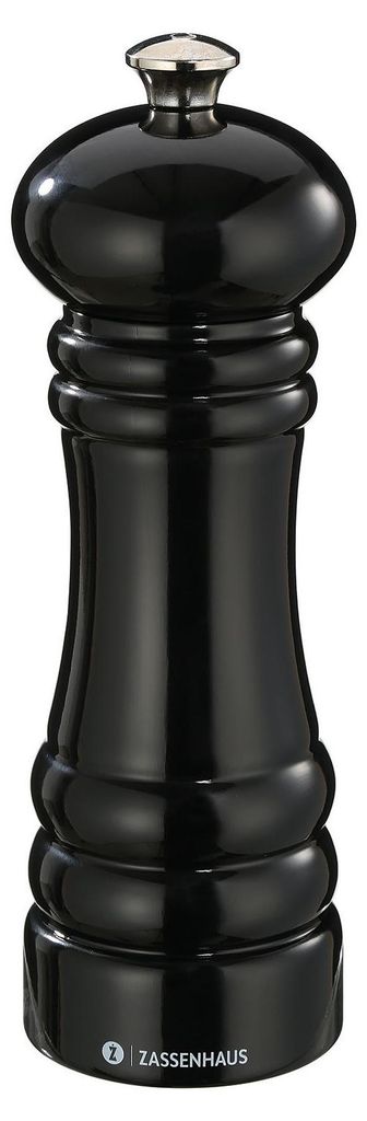 Zassenhaus Pfeffermühle Berlin 18 cm schwarz glänzend Produktbild 