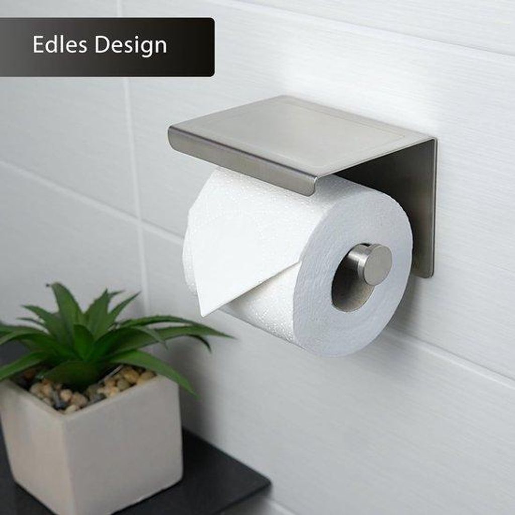 Toilettenpapierhalter Edelstahl selbstklebend
