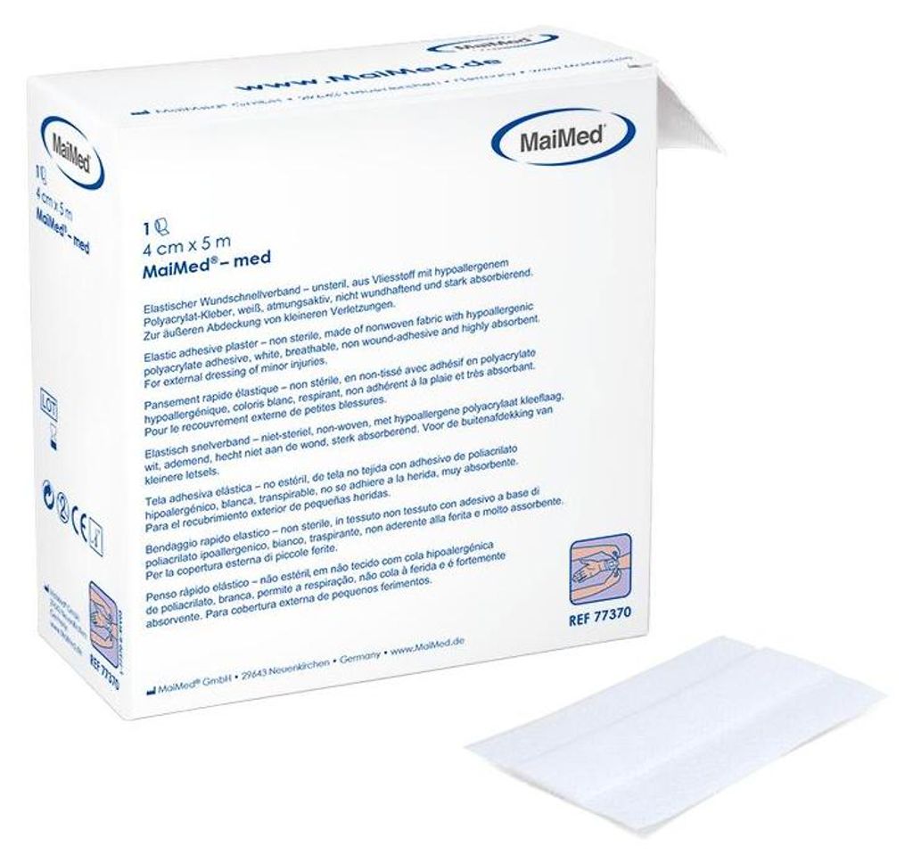 MaiMed-med 8cm x 5m, weiß elastischer Wundschnellverband 1 Produktbild 