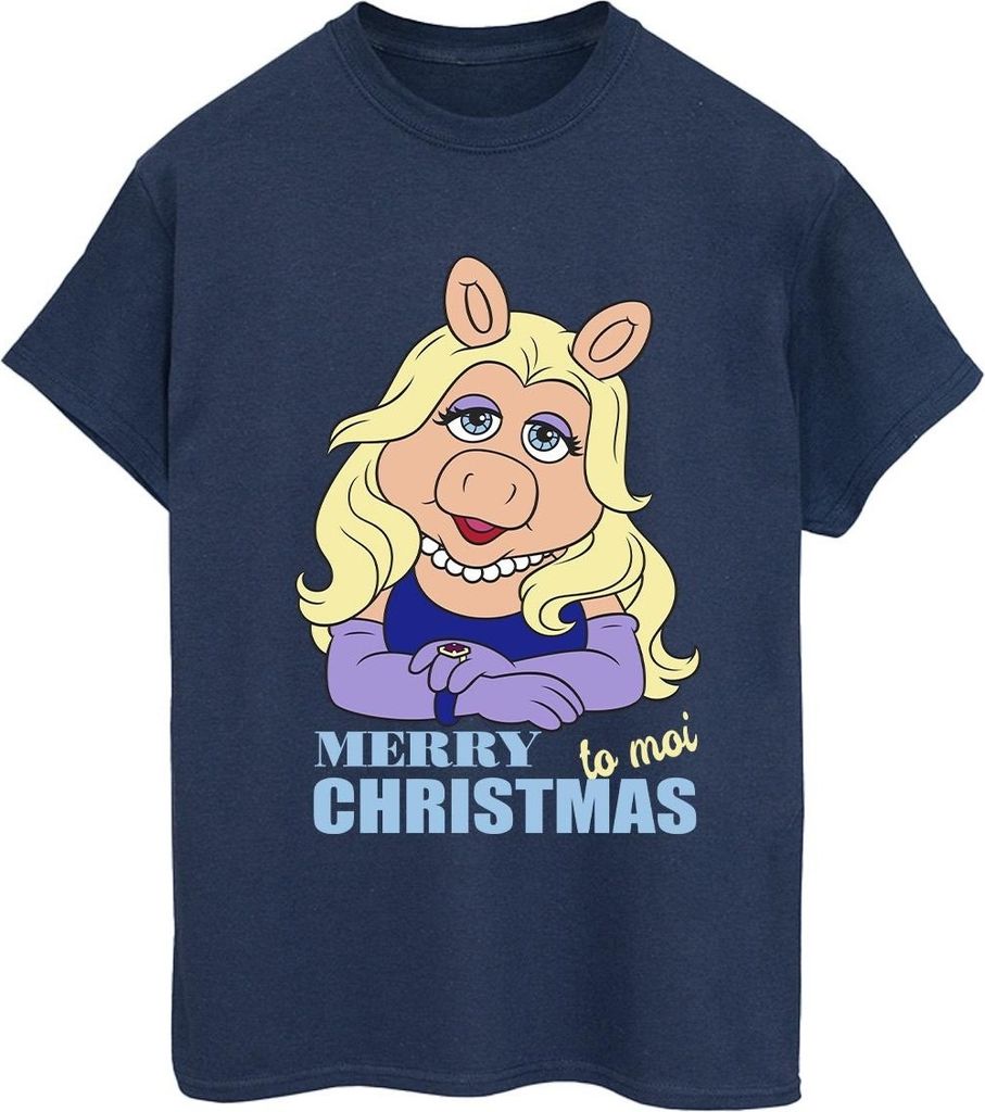 Disney - "Muppets Queen of Holidays" T-Shirt für Damen BI41212 (3XL) (Marineblau)