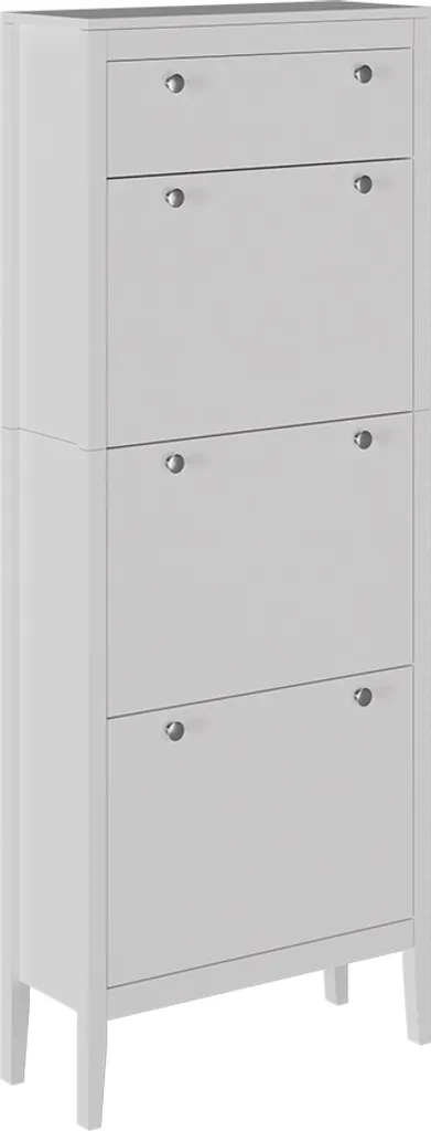 Armoire à chaussures Vicco Aron Blanc 60x153cm Model 54259 à 3 abattants