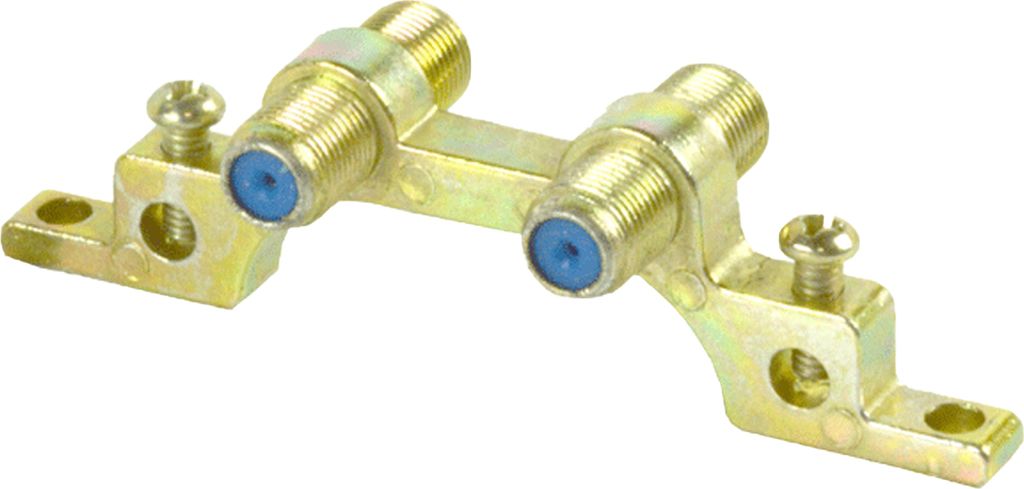 PremiumX Erdungsblock 2-fach F-Erdungsblock für Koax Leitungen Erdung F-Technik SAT Blitzschutz Block Potentialausgleich F-Verbinder